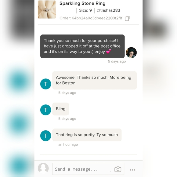 Sparkling Stone Ring - Picture 8 of 8